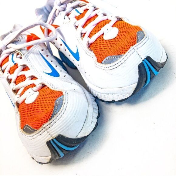 Nike Running Shox VJ-N 2008 Women’s 308683 Shoes White/Orange/Blue Sz 6.5 - Picture 3 of 12